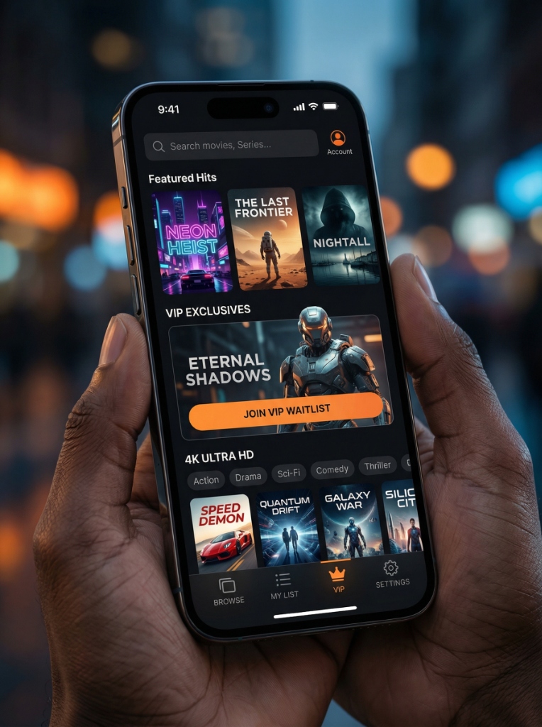 BuyStreaming App Mockup