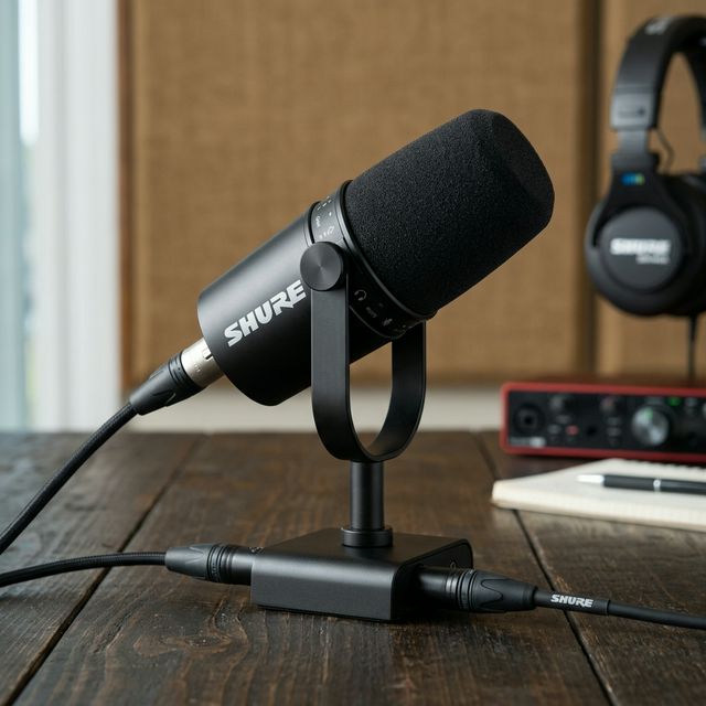 Shure MV7 USB/XLR Podcast Microphone